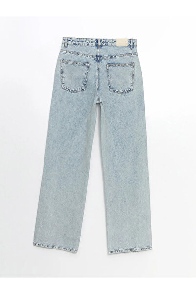 LC Waikiki XSIDE Mavi Straight Fit Kadın Jean Pantolon