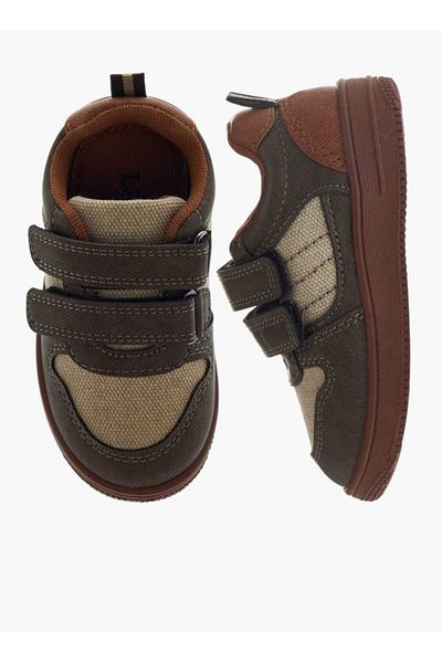 LBL by Shoexpress Panelled Sneakers with Hook and Loop Closure