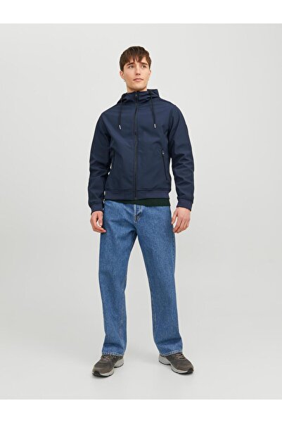 Jack & Jones Men's Essentials Water Resistant Jacket with Hooded Zipper - Regular Fit Jacket 1