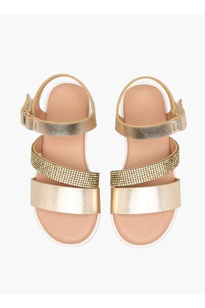 Flora Bella by Shoexpress Flora Bella Solid Sandals with Hook and Loop Closure