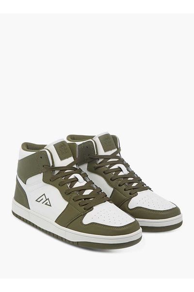 Oaklan by Shoexpress Colourblock High Top Sneakers with Lace-Up Closure