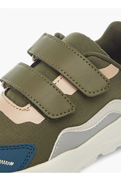 LBL by Shoexpress Panelled Sneakers with Hook and Loop Closure