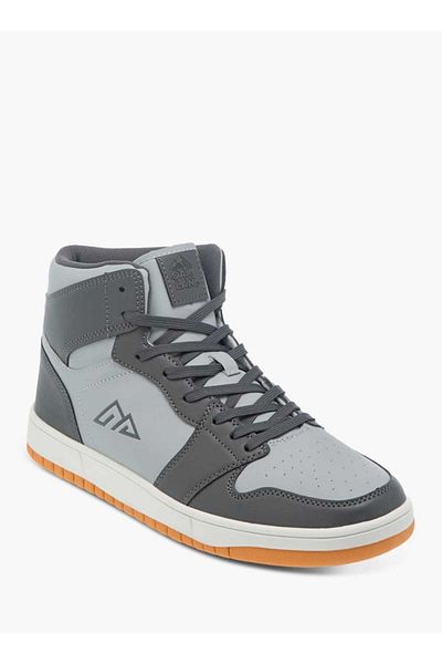 Oaklan by Shoexpress Colourblock High Top Sneakers with Lace-Up Closure