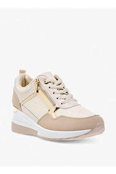 Flora Bella by Shoexpress Flora Bella Panelled Sneakers with Lace-Up Closure