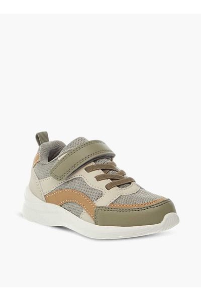 LBL by Shoexpress Panelled Sneakers with Hook and Loop Closure