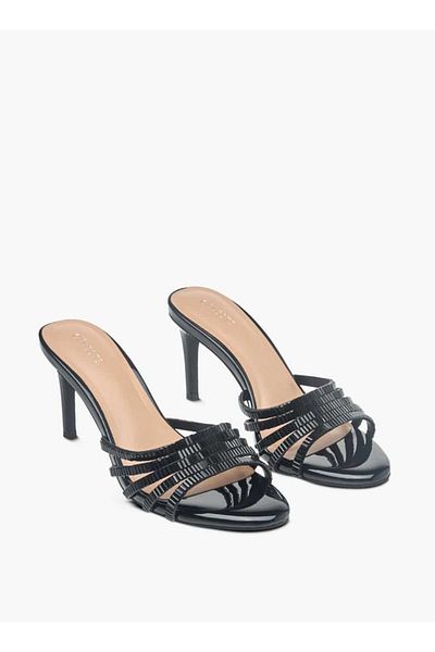 Celeste Women's Embellished Slip-On Sandals with Stiletto Heels