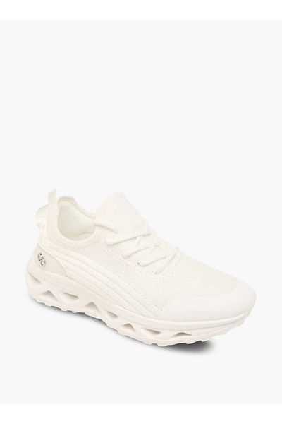 Celeste Women's Mesh Textured Sneakers with Lace-Up Closure