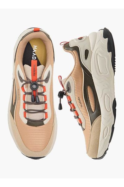 Haadana Colourblock Sneakers with Lace-Up Closure