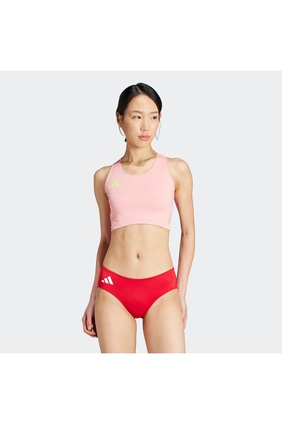 adidas Essentials Running Crop Women's Pink Running Bra