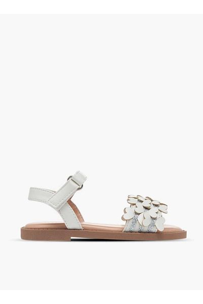 Flora Bella by Shoexpress Flora Bella Textured Strap Sandals with Hook & Loop Closure