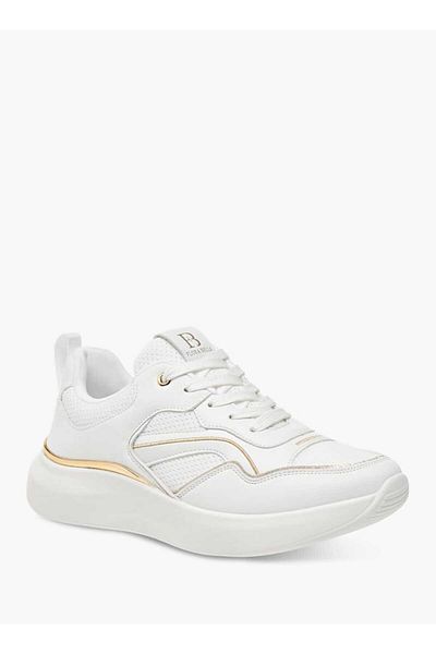 Flora Bella by Shoexpress Flora Bella Panelled Ankle Sneakers with Lace-Up Closure