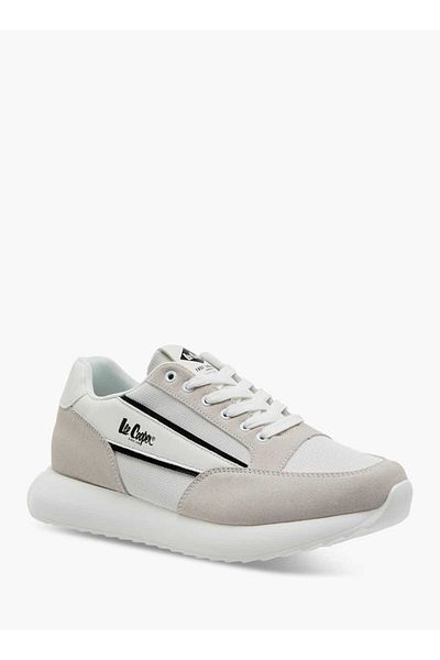 Lee Cooper حذاء رياضي رجالي برباط ومطبوع عليه شعار