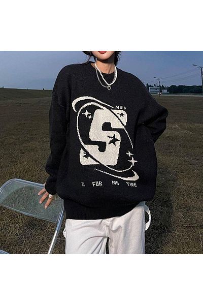 Touz Moda S Unisex Oversize Sweater
