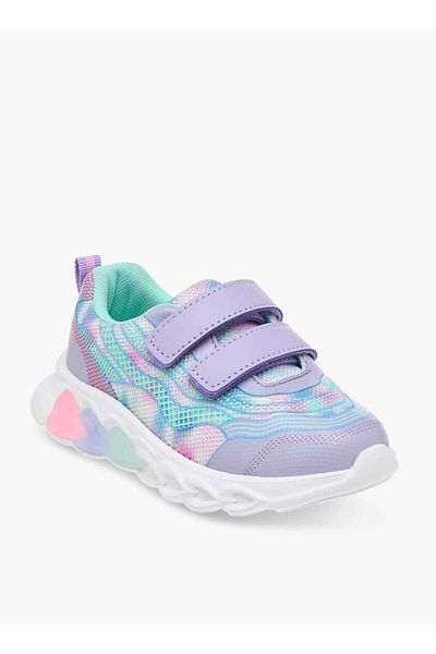 Flora Bella by Shoexpress Flora Bella Ombre Light-Up Sneakers with Hook and Loop Closure