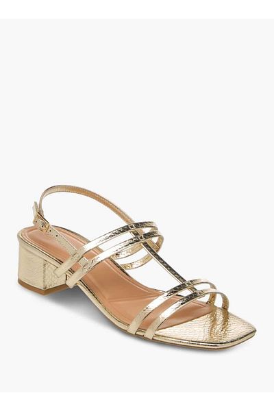 Celeste Women's Textured Slingback Sandals with Block Heels