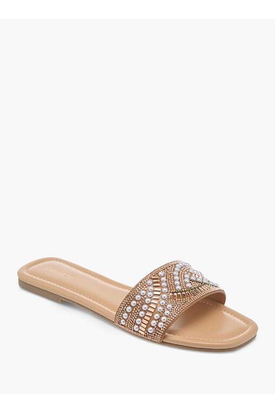 Celeste Women's Embellished Slip-On Flat Sandals