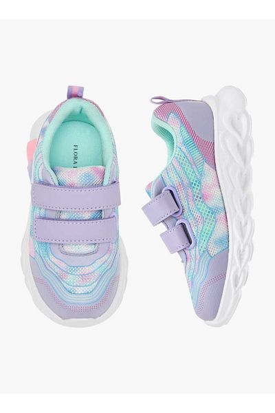 Flora Bella by Shoexpress Flora Bella Ombre Light-Up Sneakers with Hook and Loop Closure