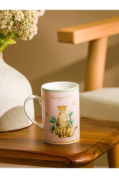 LC Waikiki Lcw Home Mixed Animal Printed Ceramic Mug 310 ml Lcwk Store