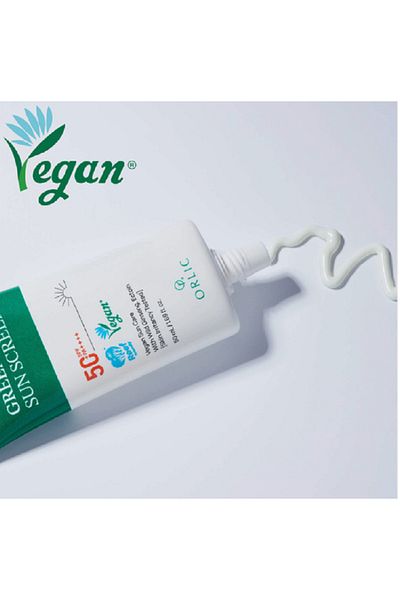 Orlic Green Sun Screen Multi-Effect Korean Sunscreen with Hybrid Filter (Niacinamide, Ginseng, Ektoin) 50 ml