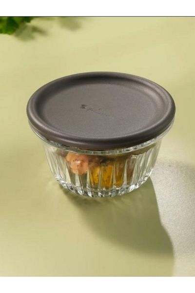 Paşabahçe 530146   Freesia 6-Piece Gray Lid Bowl Storage Container