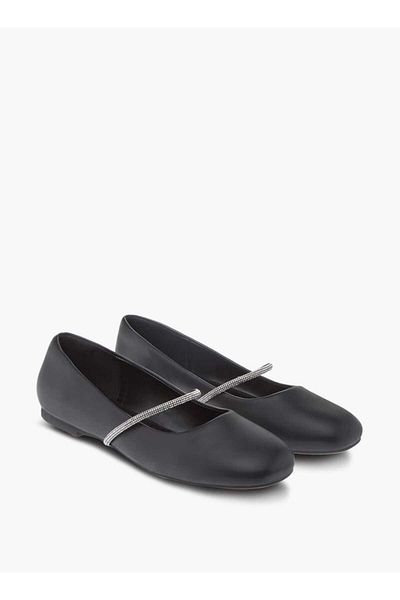 Celeste Women's Embellished Strap Slip-On Ballerina Shoes