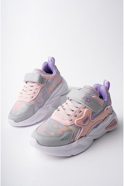 McDark Rubber Laced Ice Pink Orthopedic Non-Yellowing Sole and Velcro Unisex Children's Shoes