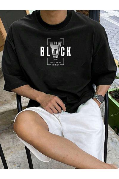 DEEPSENCE Ανδρικό Oversize THE BLACK Μαύρο T-Shirt