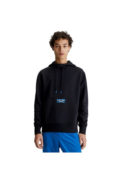 Calvin Klein Mikina s kapucí Calvin Klein Logo Mikina, Černá, Pánské