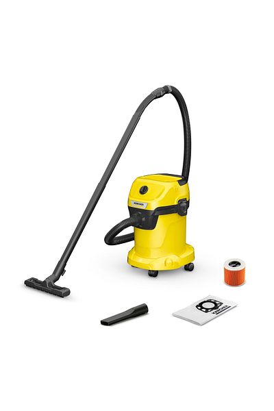 Karcher - مكنسة كهربائية WD3 V للتنظيف الجاف والرطب، 1000 وات
