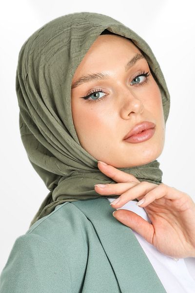 hijabchi Bamboo Scarf - Khaki Model