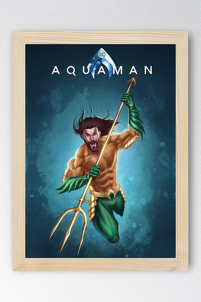 Saturn Pictură înrămată Aquaman - Pictură poster Marvel