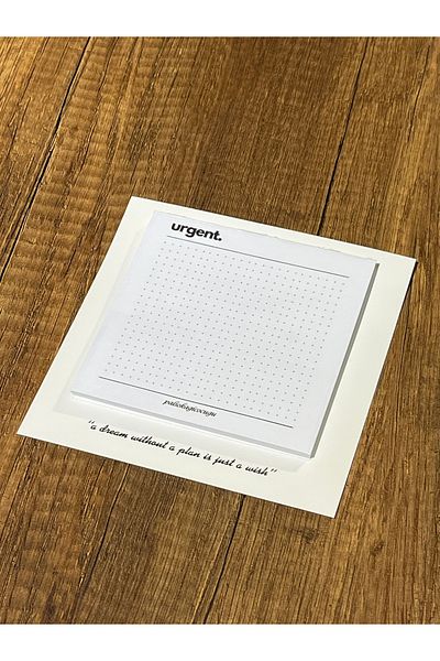 Alp in Alpes Urgent Planer- (Emergency Planner) Minimalist Memo Pad