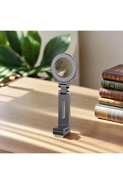 Generic Portatif Katlanabilir 360° Dönen Cep Telefonu Tutucu Mini Alüminyum Seyahat Standı