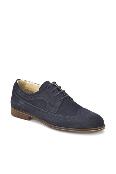 MERCEDES ERIC Navy Blue Men's Leather Business100312099