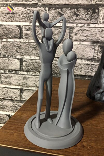 a life in games Anne baba çocuklar Biblo aile 20Cm- Şık Masaüstü Süsü Ev Ofis...