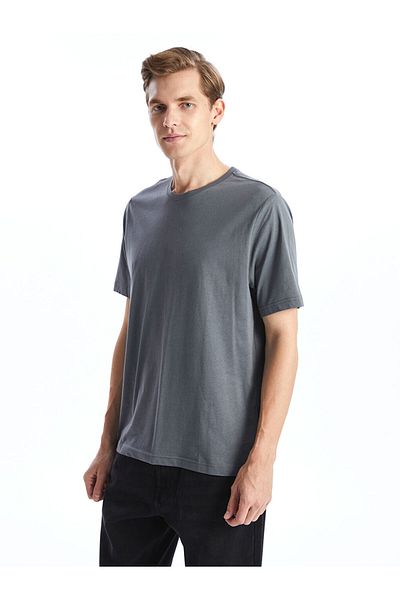 LC Waikiki New Season Crew Neck Combed Cotton Men's T-Shirt - S50839Z8