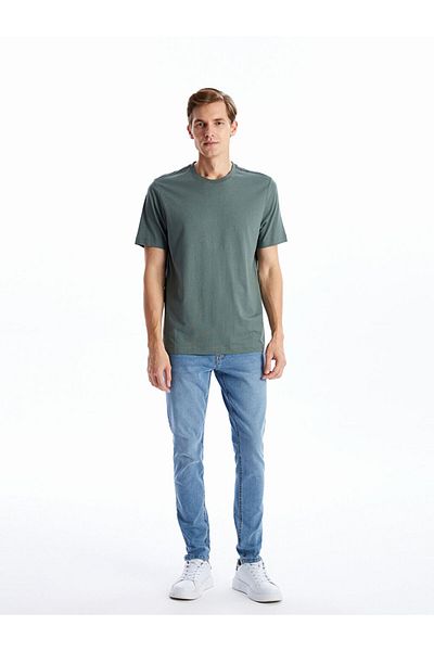 LC Waikiki Ανδρικό T-Shirt από βαμβακερό χτενισμένο λαιμό