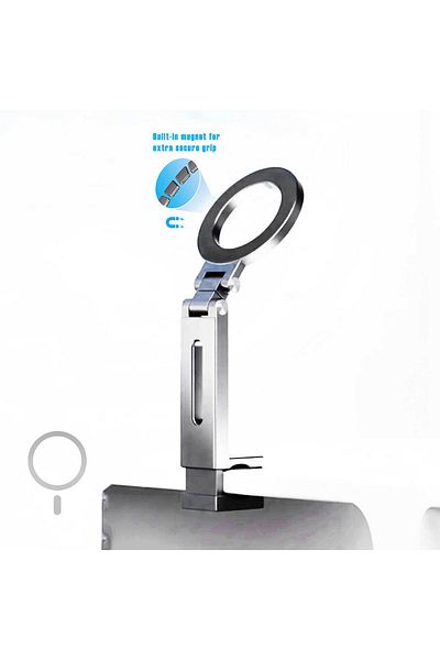 Generic Portable Foldable 360° Rotating Mobile Phone Holder Mini Aluminum Travel Stand