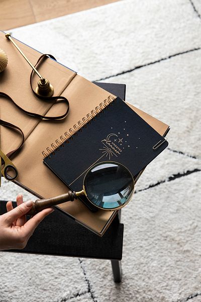 PAPERORA Планер A5 Linen Black Unlimited, спирален, дневник