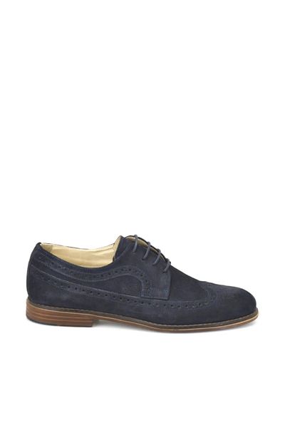 MERCEDES ERIC Navy Blue Men's Leather Business100312099