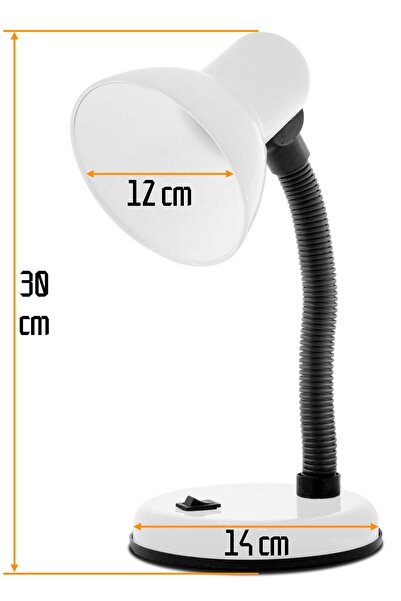 ALASTOR Masa Lambası Akrobat Metal 360° Açılı Ayarlanabilir Hareketli Çalışma Masası Lambası Beyaz 203