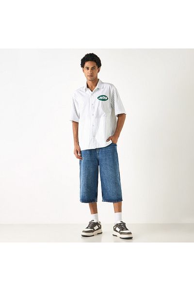 SP Characters Snap Button Half Sleeve Shirt