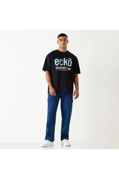 ECKO Unltd Printed Crew Neck T-shirt With Short Sleeves