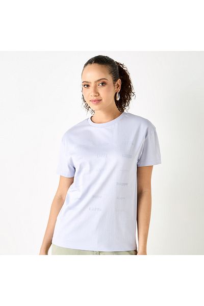 Kappa Printed T-shirt With Crew Neck And Short Sleeves