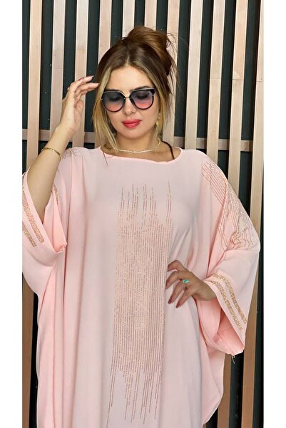 Miss Mrcan Kadın Abiye Taş Tasarımlı Açk Pembe Renkli Kadın Abiye Ve Elbisesi