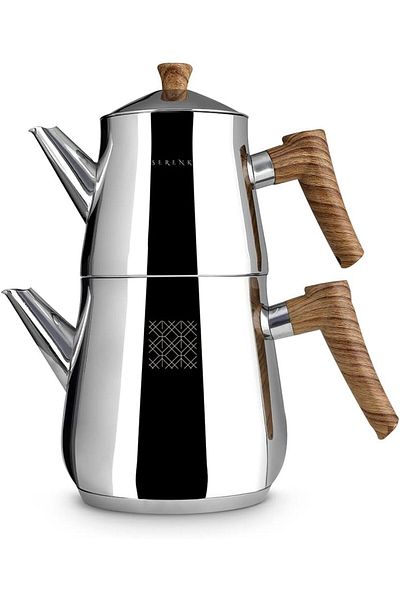 STOREMAX Teapot, Stainless Steel, Polished Outer Surface, Capsule Base, 2.0 Lt Mhm 1