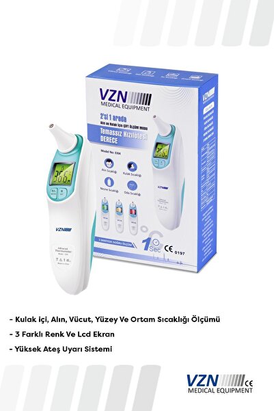 VZN Alın- Kulak ve Nesne,oda Için Temazsız Ateş Ölçer