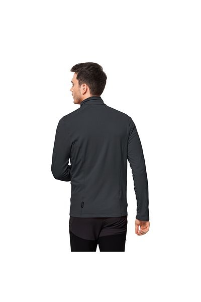 Jack Wolfskin سترة صوفية للرجال بسحاب كامل من Kolbenberg Softshell & Fleece