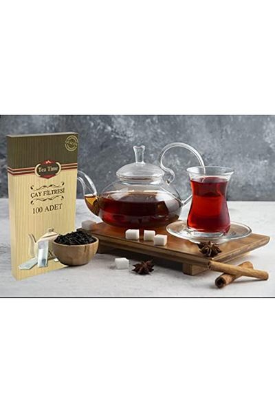 STOREMAX 100S Large Size Tea Filter - Paper, Tea, Coffee and Tea Time