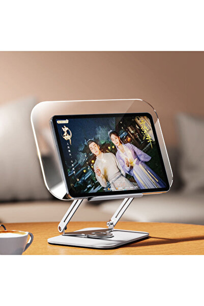 Deppo Trend Metal Gövde Yüksek Kaliteli Tablet Standı Telefon Tutucu Şeffaf P...